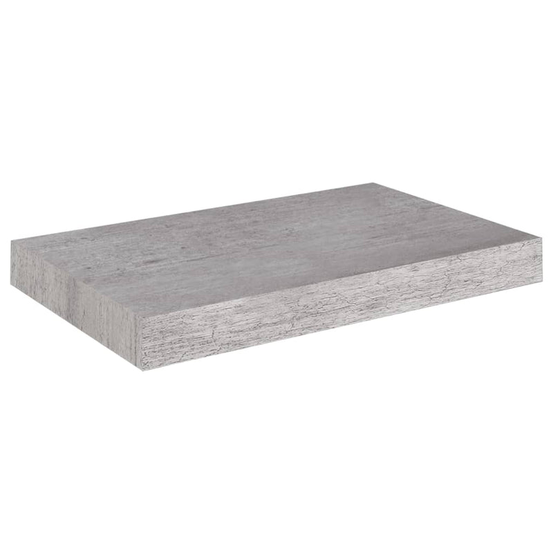 Floating Wall Shelf Concrete Gray 15.7"x9.1"x1.5" MDF