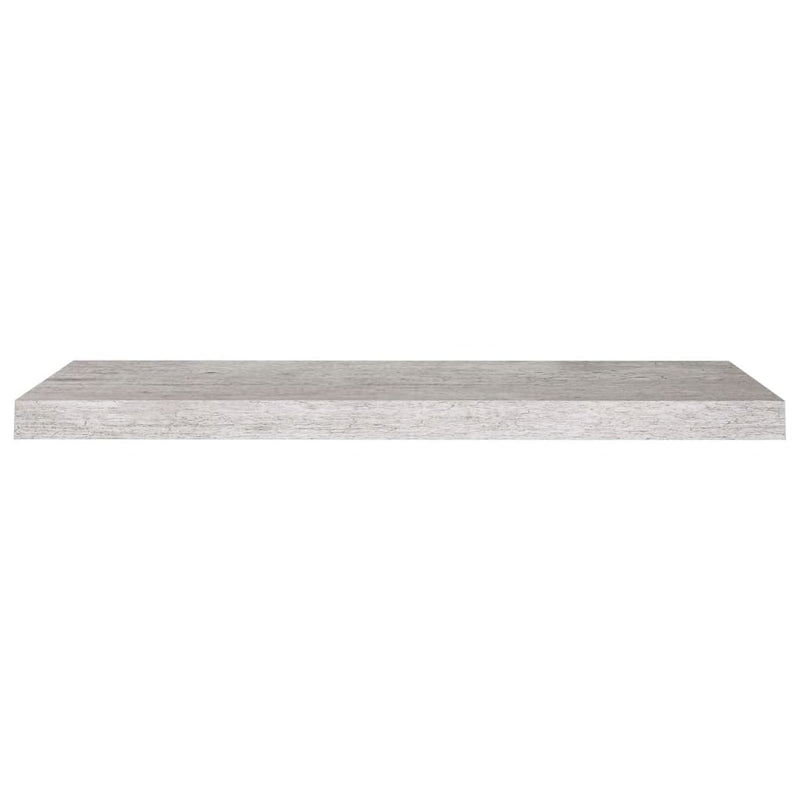 Floating Wall Shelf Concrete Gray 31.5"x9.3"x1.5" MDF