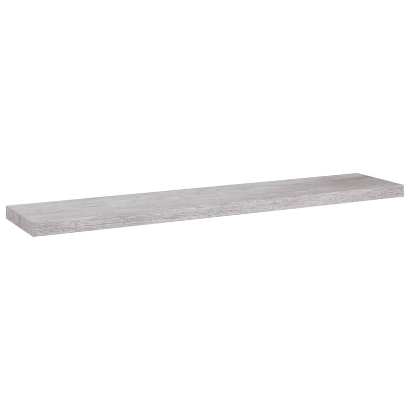 Floating Wall Shelf Concrete Gray 47.2"x9.3"x1.5" MDF