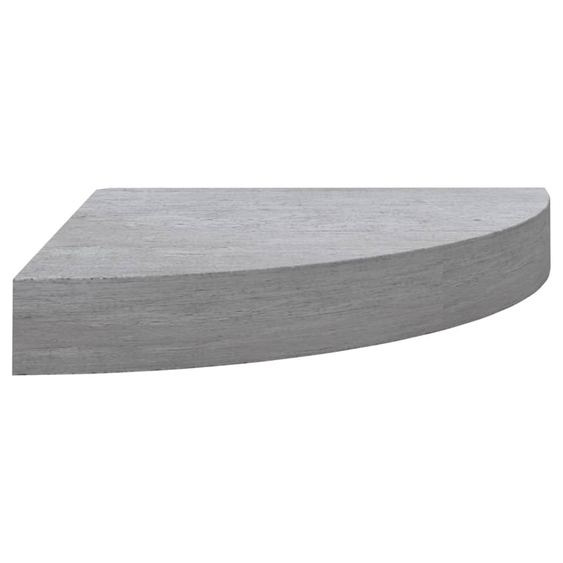 Wall Corner Shelf Concrete Gray 9.8"x9.8"x1.4" MDF