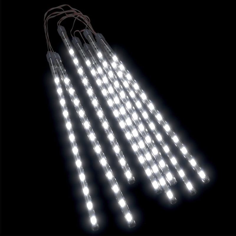 Meteor Lights 8 pcs 11.8" Cold White 192 LEDs Indoor Outdoor