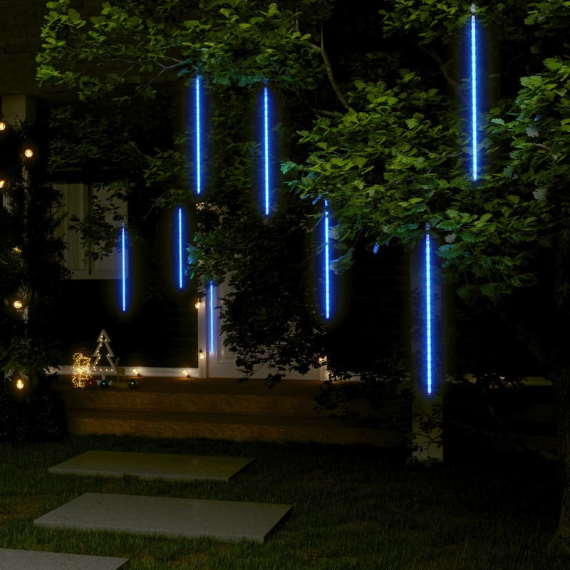 Meteor Lights 8 pcs 19.7" Blue 288 LEDs Indoor Outdoor