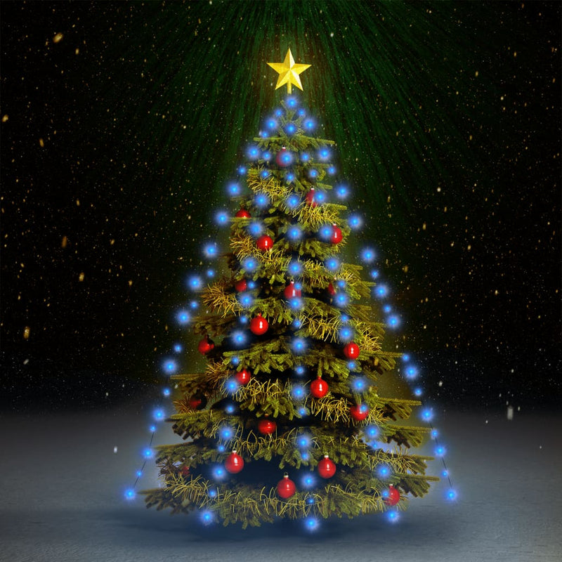 Christmas Tree Net Lights with 210 LEDs Blue 82.7"