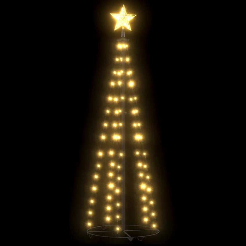 Christmas Cone Tree Warm White 84 LEDs 19.7"x59.1"