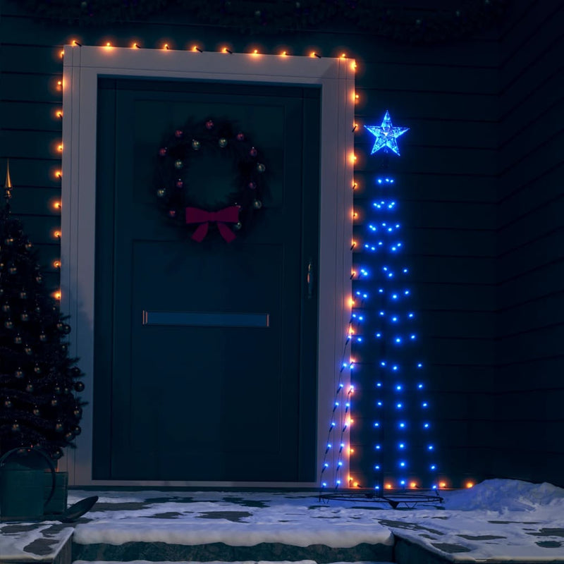 Christmas Cone Tree Blue 84 LEDs 19.7"x59.1"