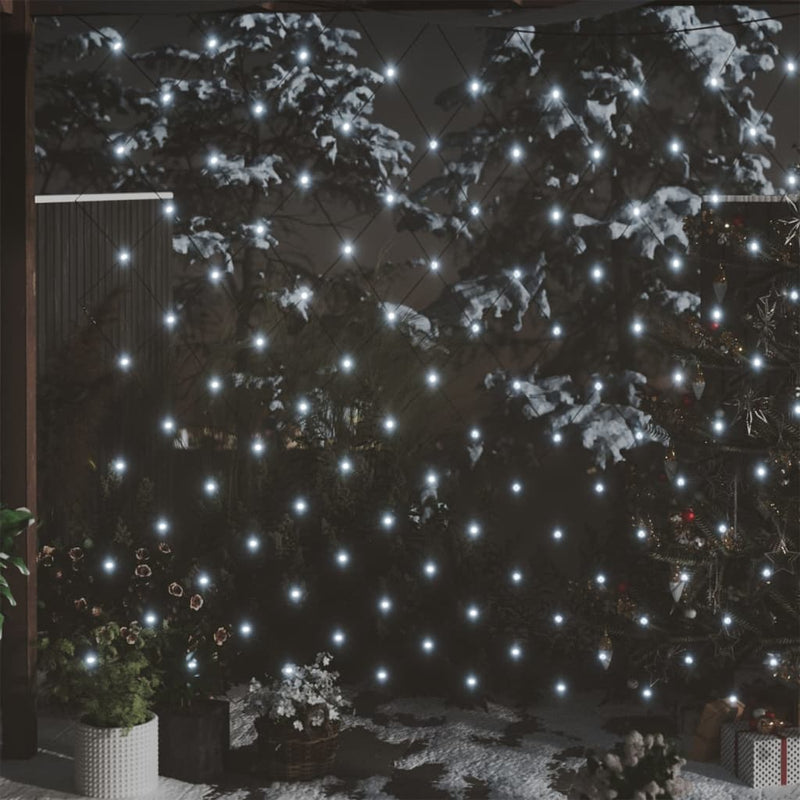 Christmas Net Light Cold White 9.8'x6.6' 204 LED Indoor Outdoor