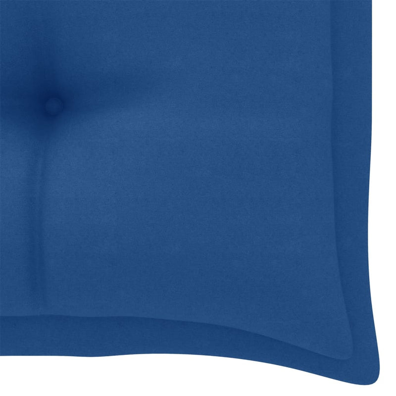 Garden Bench Cushion Blue 43.3"x19.6"x2.7" Fabric