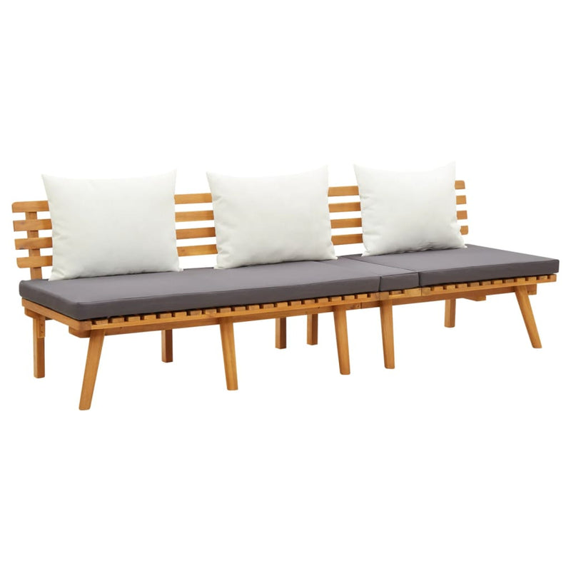 Day Bed 78.7"x25.6" Solid Acacia Wood