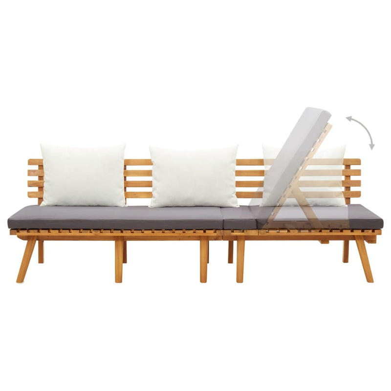 Day Bed 78.7"x25.6" Solid Acacia Wood