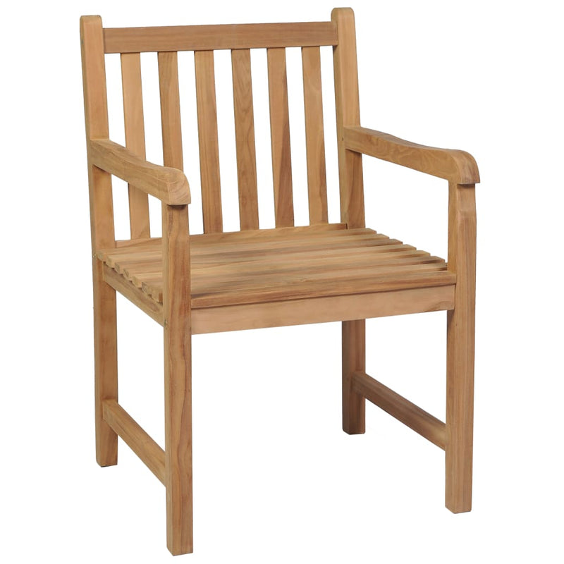 Patio Chairs 4 pcs Solid Teak Wood