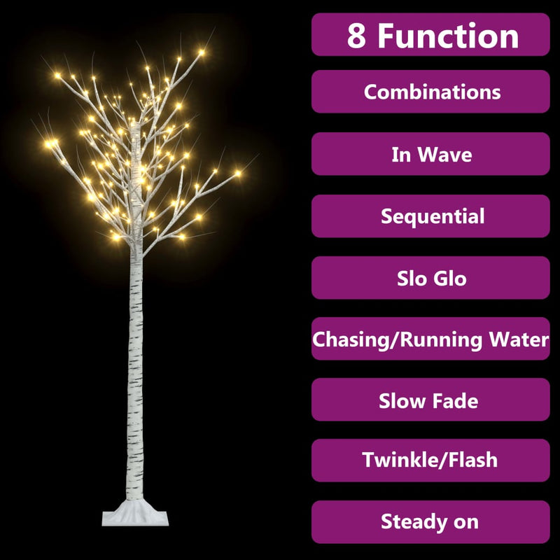 Christmas Tree 156 LEDs 4.9' Warm White Willow Indoor Outdoor