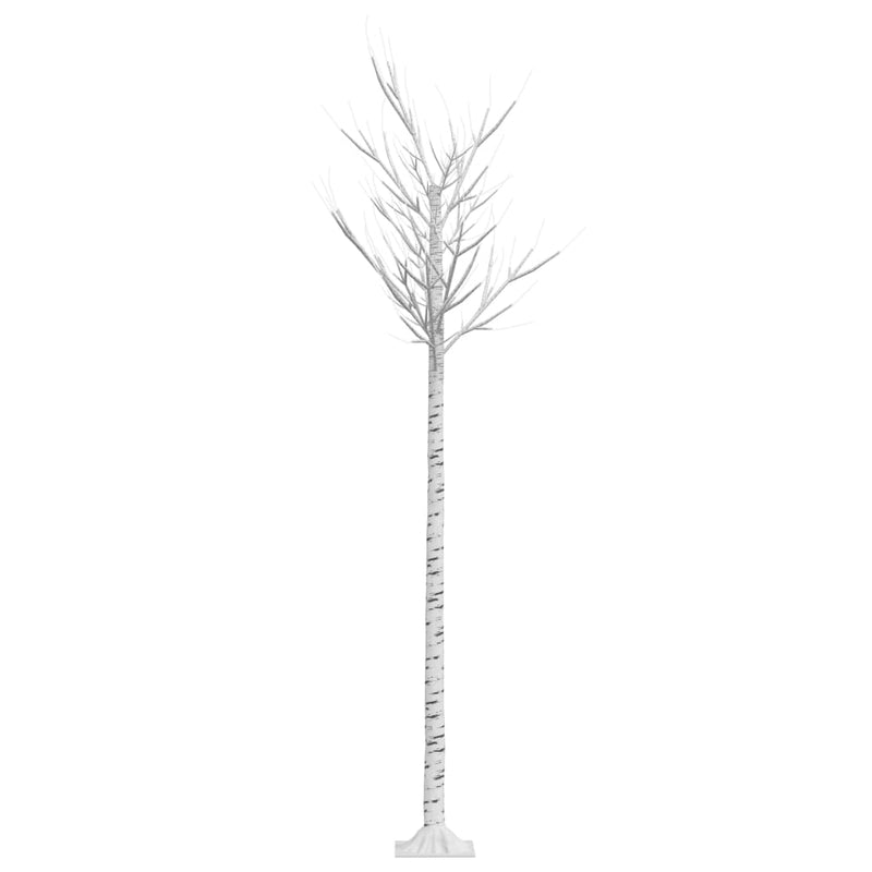 Christmas Tree 220 LEDs 7.2' Cold White Willow Indoor Outdoor