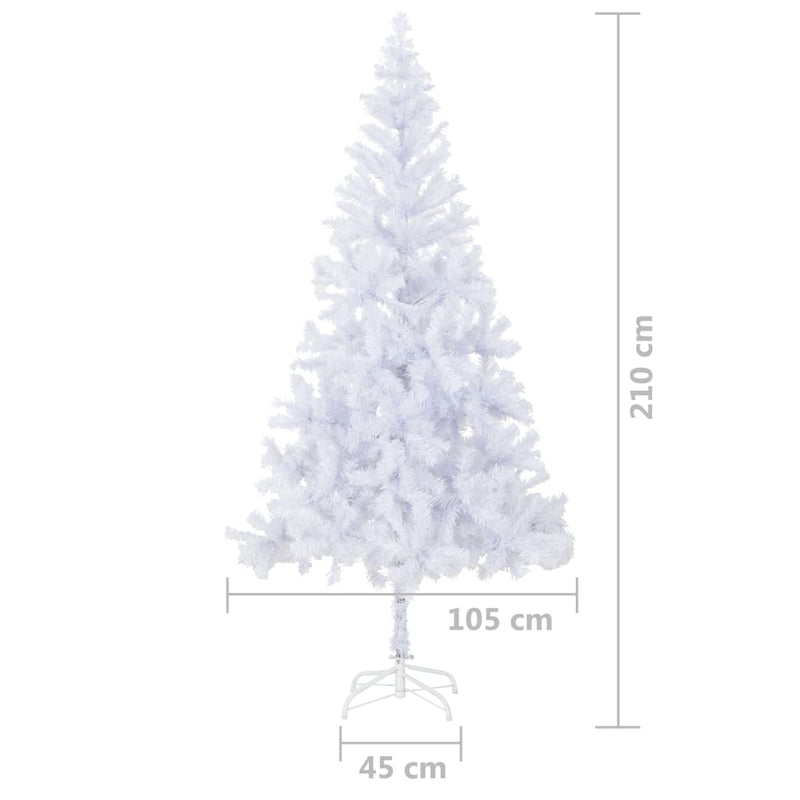 Artificial Christmas Tree with LEDs 82.7" 910 Branches