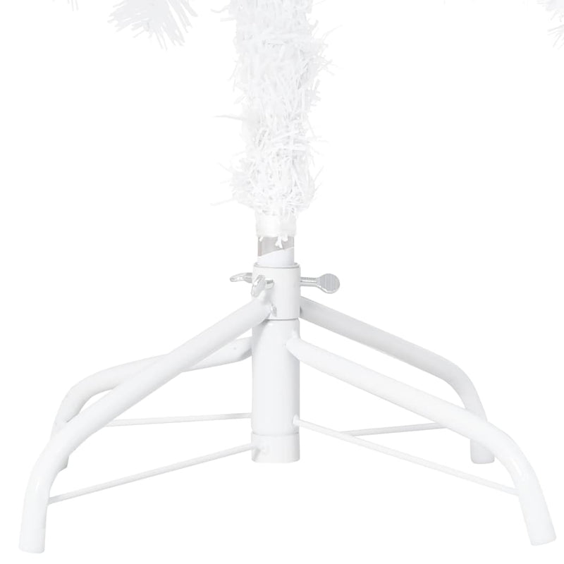 Artificial Christmas Tree with LEDs&Ball Set White 47.2" PVC