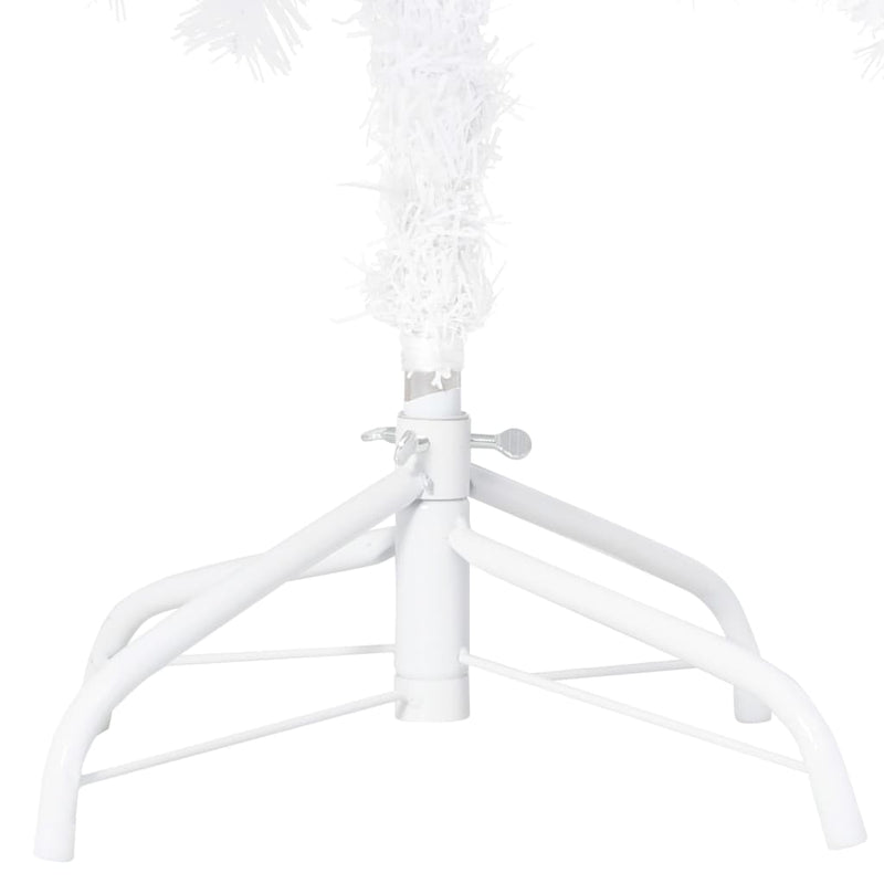 Artificial Christmas Tree with LEDs&Ball Set White 70.9" PVC