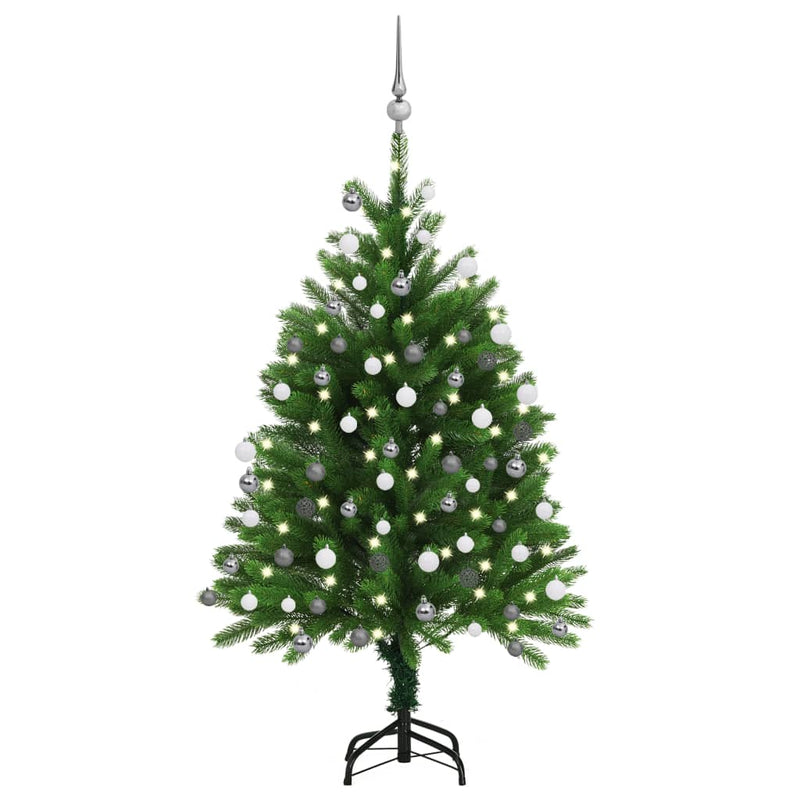 Artificial Christmas Tree with LEDs&Ball Set 47.2" Green