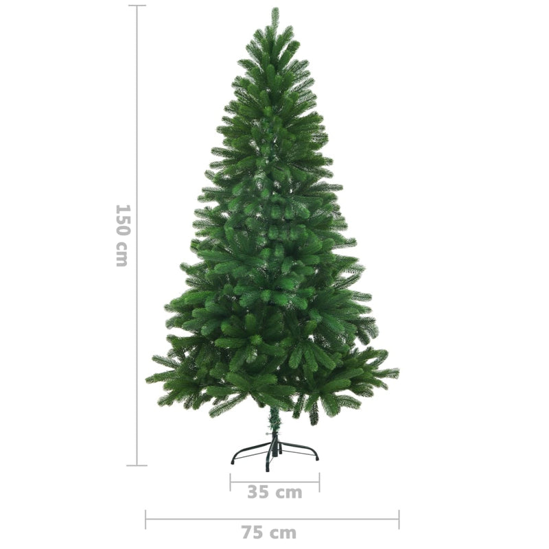 Artificial Christmas Tree with LEDs&Ball Set 59.1" Green