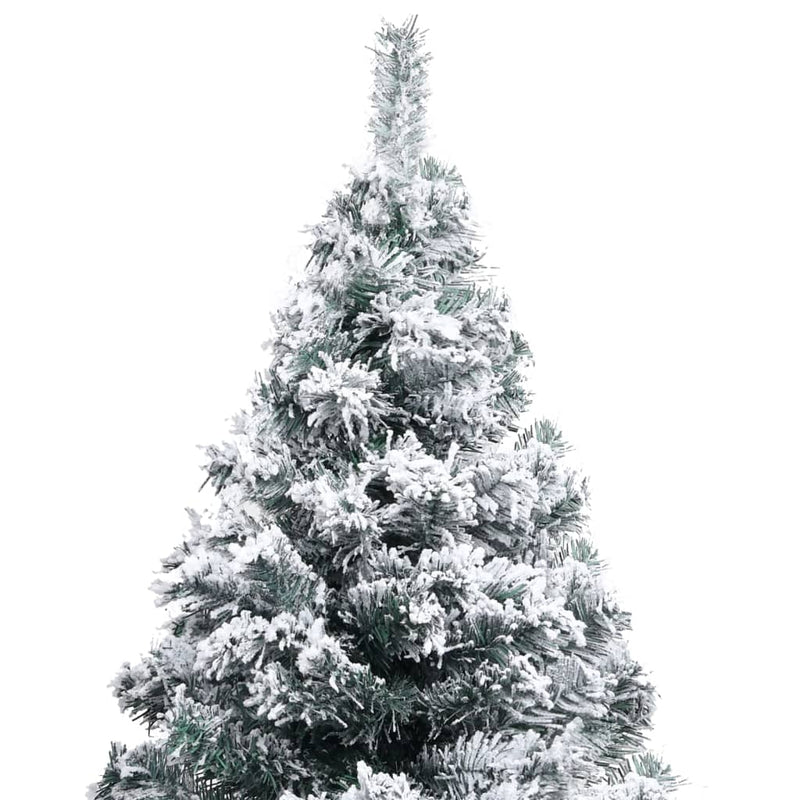 Artificial Christmas Tree with LEDs&Ball Set Green 82.7" PVC