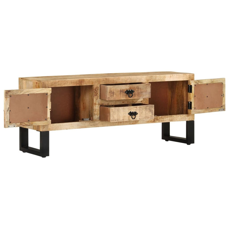 TV Cabinet 43.3"x11.8"x17.7" Rough Mango Wood