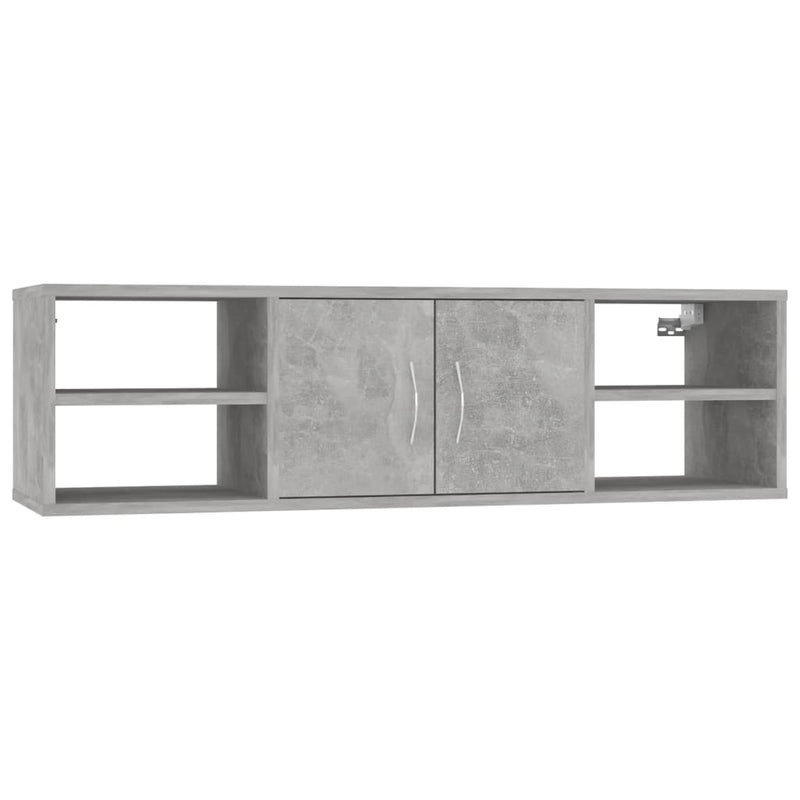 Wall Shelf Concrete Gray 40.2"x11.8"x11.4" Chipboard