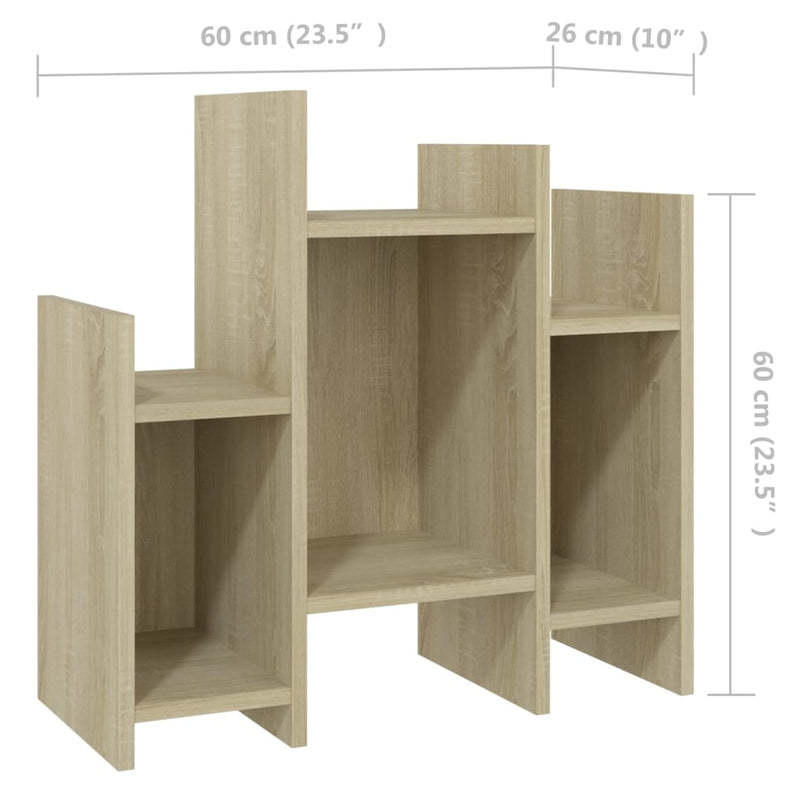 Side Cabinet Sonoma Oak 24"x10.2"x24" Chipboard
