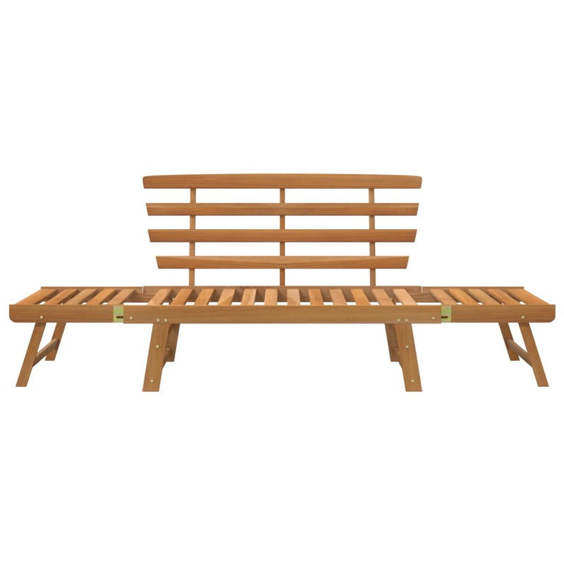 Patio Bench 2-in-1 74.8" Solid Acacia Wood