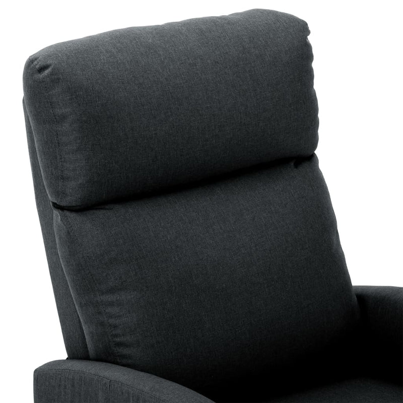 Electric Massage Reclining Chair Dark Gray Fabric