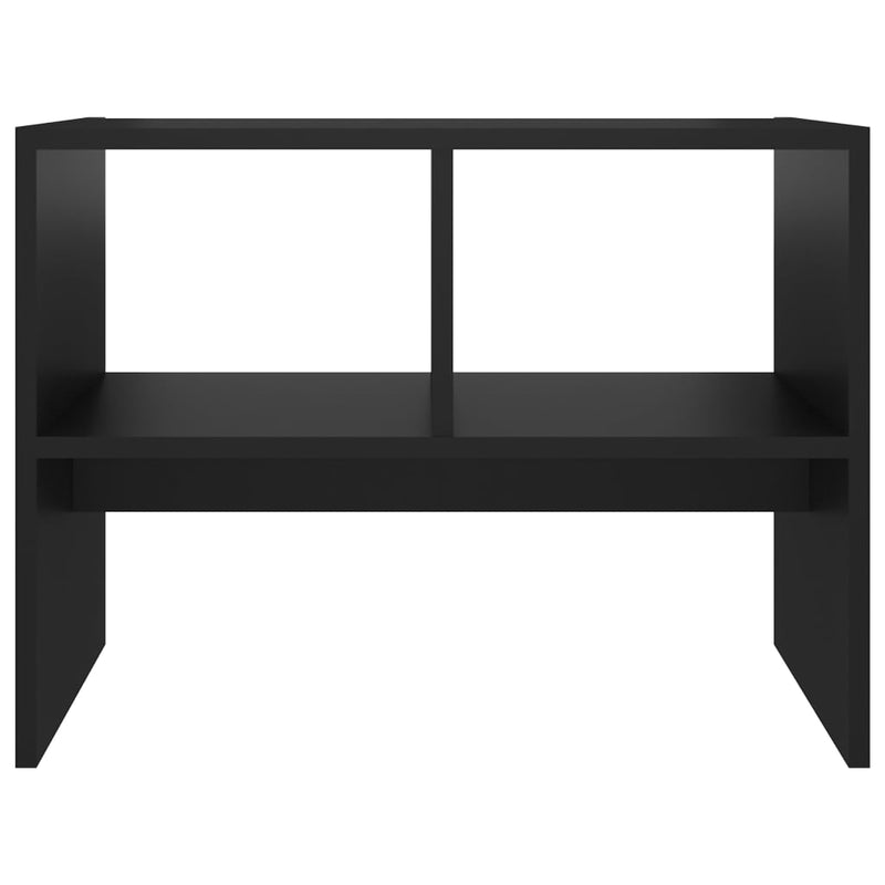 Side Table Black 24"x16"x18" Chipboard