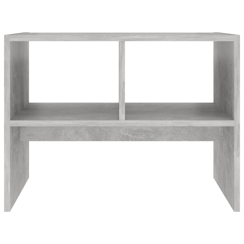 Side Table Concrete Gray 24"x16"x18" Chipboard