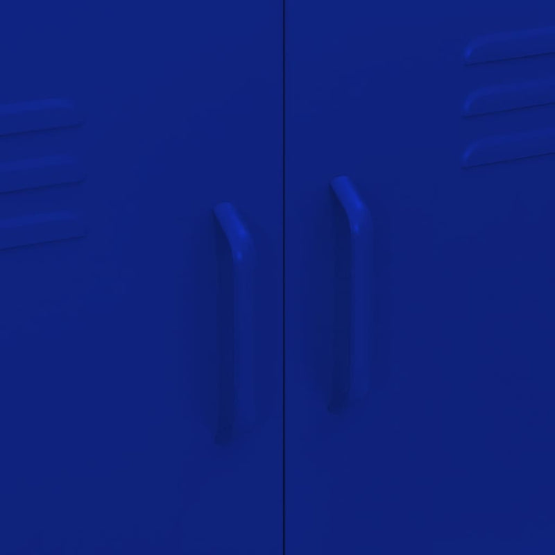 Storage Cabinet Navy Blue 31.5"x13.8"x40" Steel