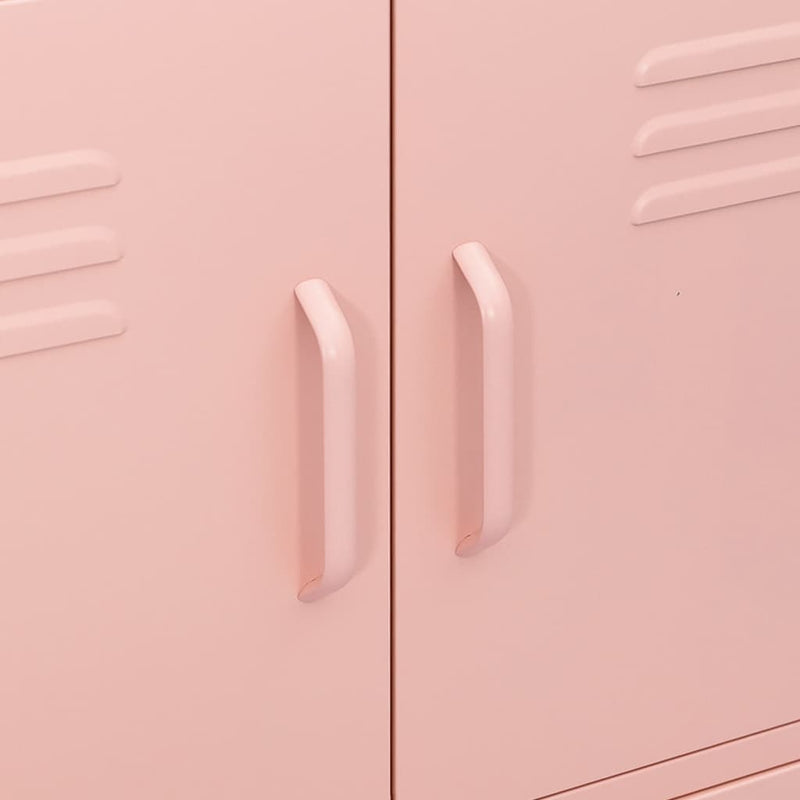 Storage Cabinet Pink 31.5"x13.8"x40" Steel