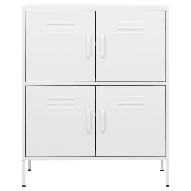 Storage Cabinet White 31.5"x13.8"x40" Steel