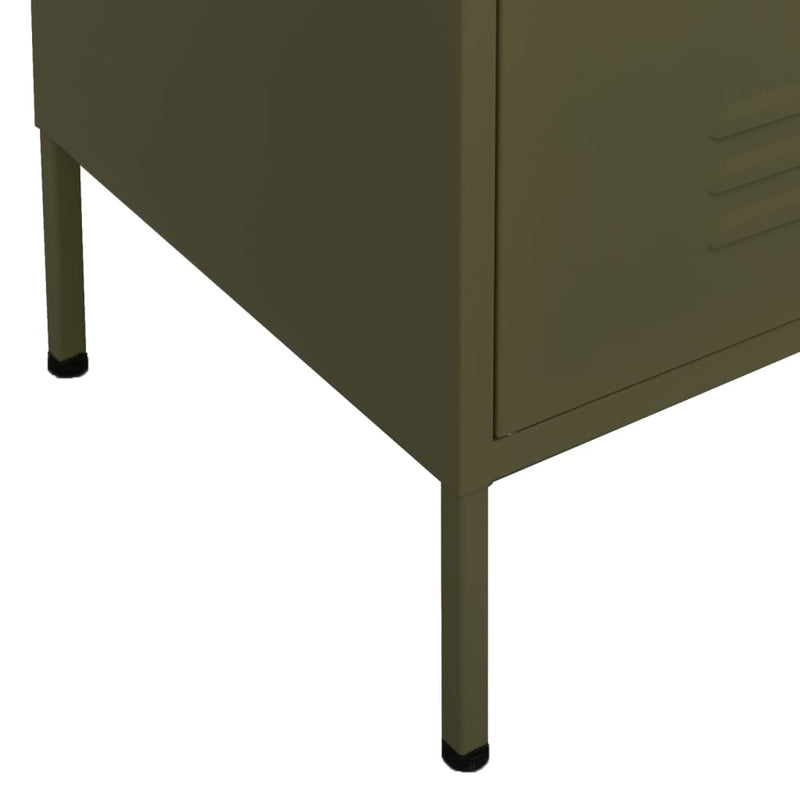 Storage Cabinet Olive Green 31.5"x13.8"x40" Steel