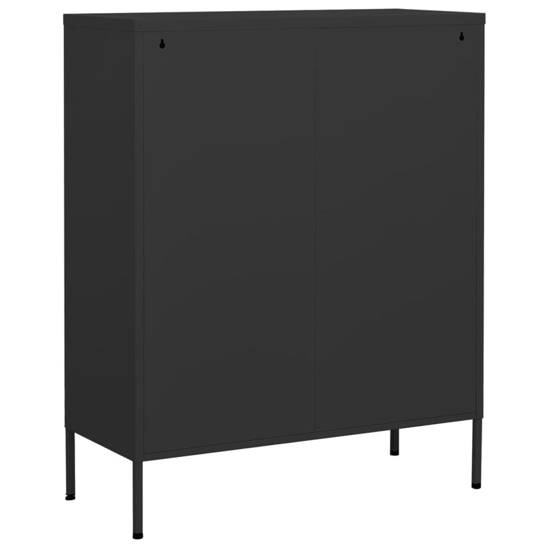 Storage Cabinet Anthracite 31.5"x13.8"x40" Steel