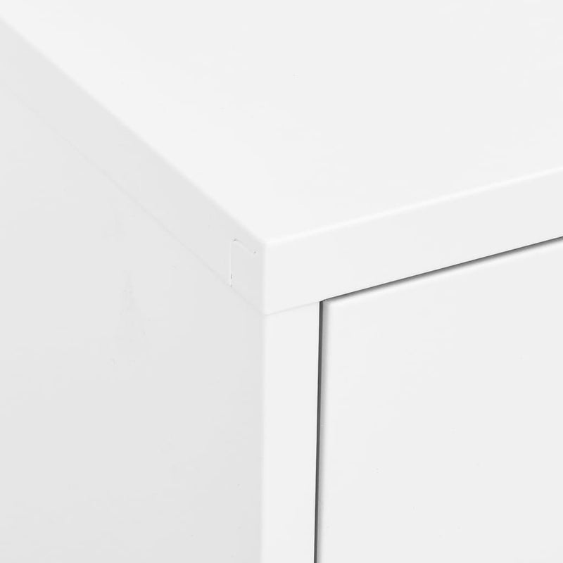 Storage Cabinet White 31.5"x13.8"x40" Steel
