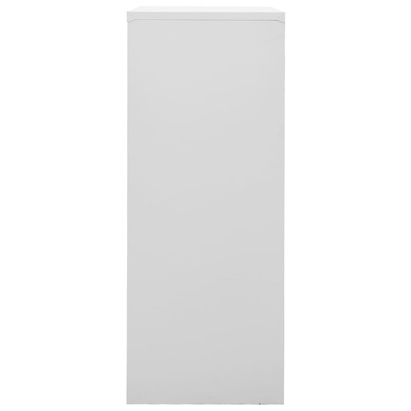 Office Cabinet Light Gray 35.4"x15.7"x40.2" Steel