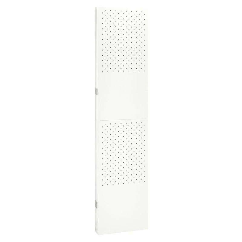 3-Panel Room Divider White 47.2"x70.9" Steel