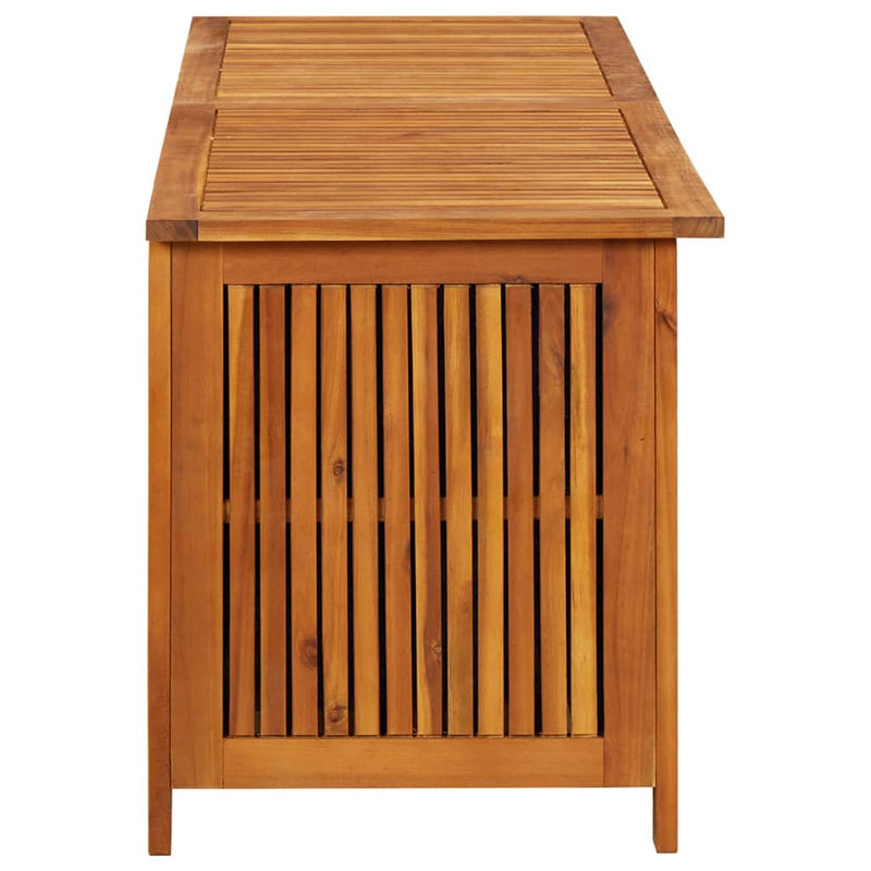 Patio Storage Box 59"x19.6"x22.8" Solid Acacia Wood