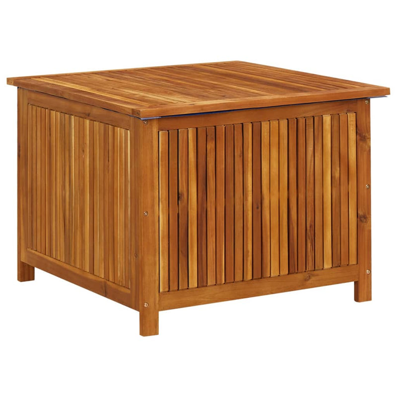 Patio Storage Box 29.5"x29.5"x22.8" Solid Acacia Wood