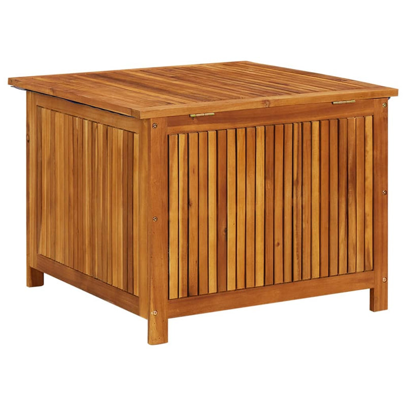 Patio Storage Box 29.5"x29.5"x22.8" Solid Acacia Wood