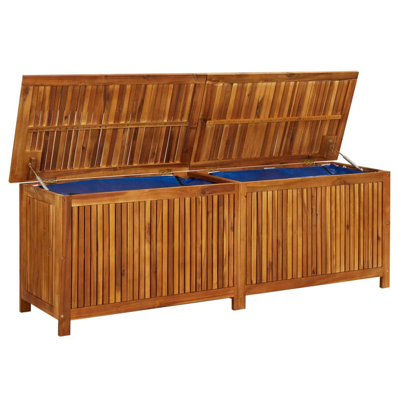 Patio Storage Box 68.8"x19.6"x22.8" Solid Acacia Wood