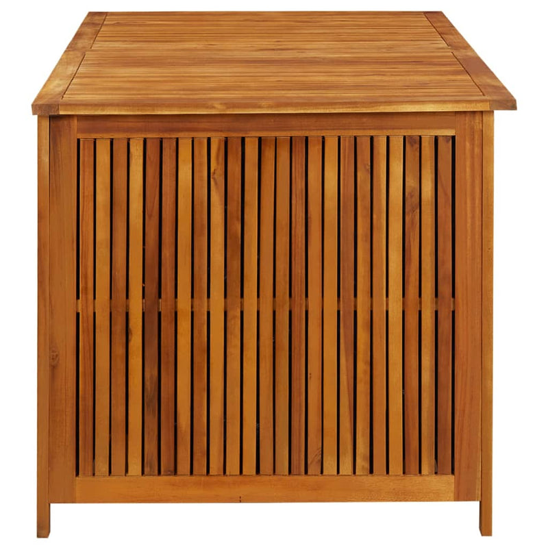 Patio Storage Box 59"x31.4"x29.5" Solid Acacia Wood