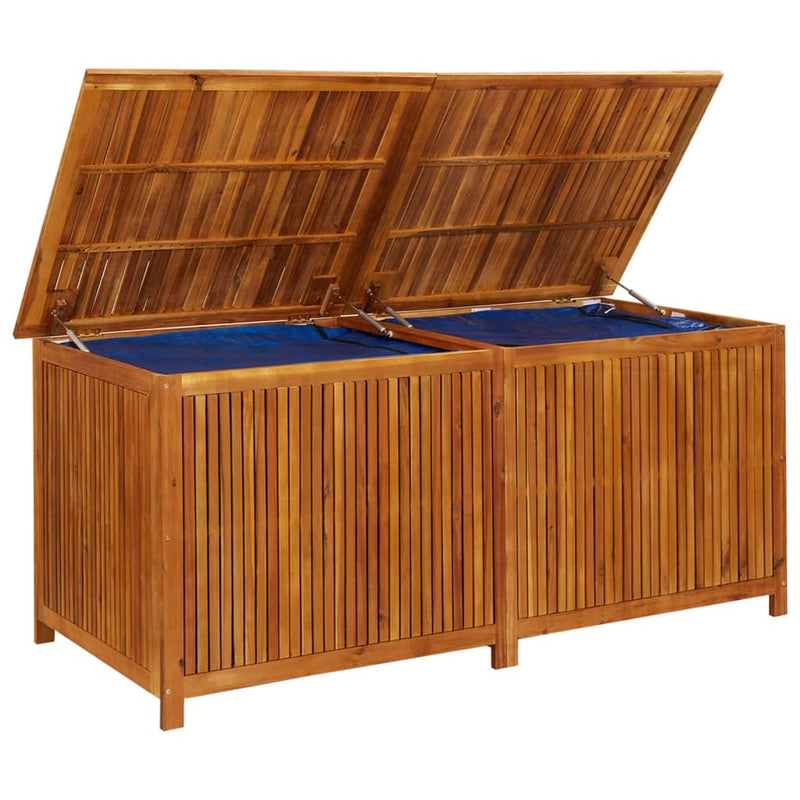 Patio Storage Box 68.8"x31.4"x29.5" Solid Acacia Wood