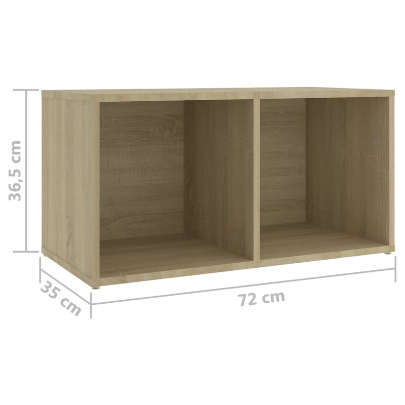 TV Cabinets 2 pcs Sonoma Oak 28.3"x13.8"x14.4" Chipboard