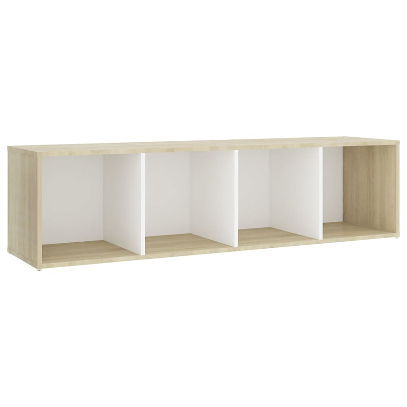 TV Cabinets 3 pcs White & Sonoma Oak 56.1"x13.8"x14.4" Chipboard