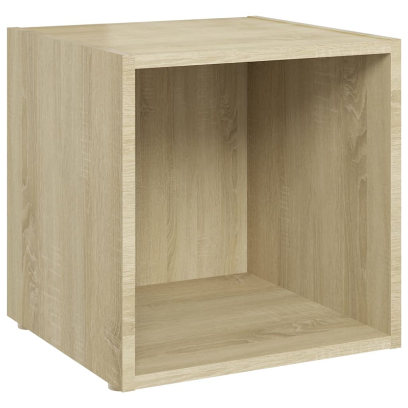 3 Piece TV Cabinet Set Sonoma Oak Chipboard